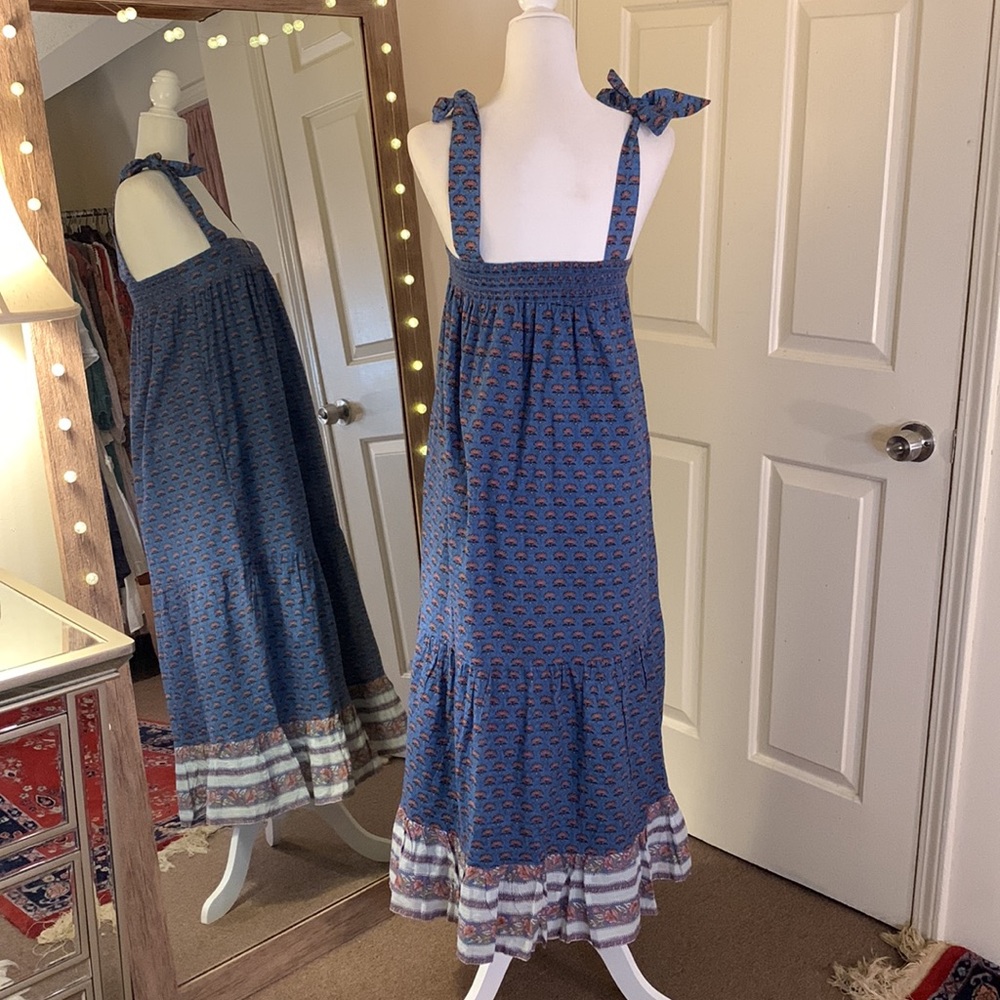 Free People x Cleobella Blue Lotus Midi Dress - Picture 12 of 15